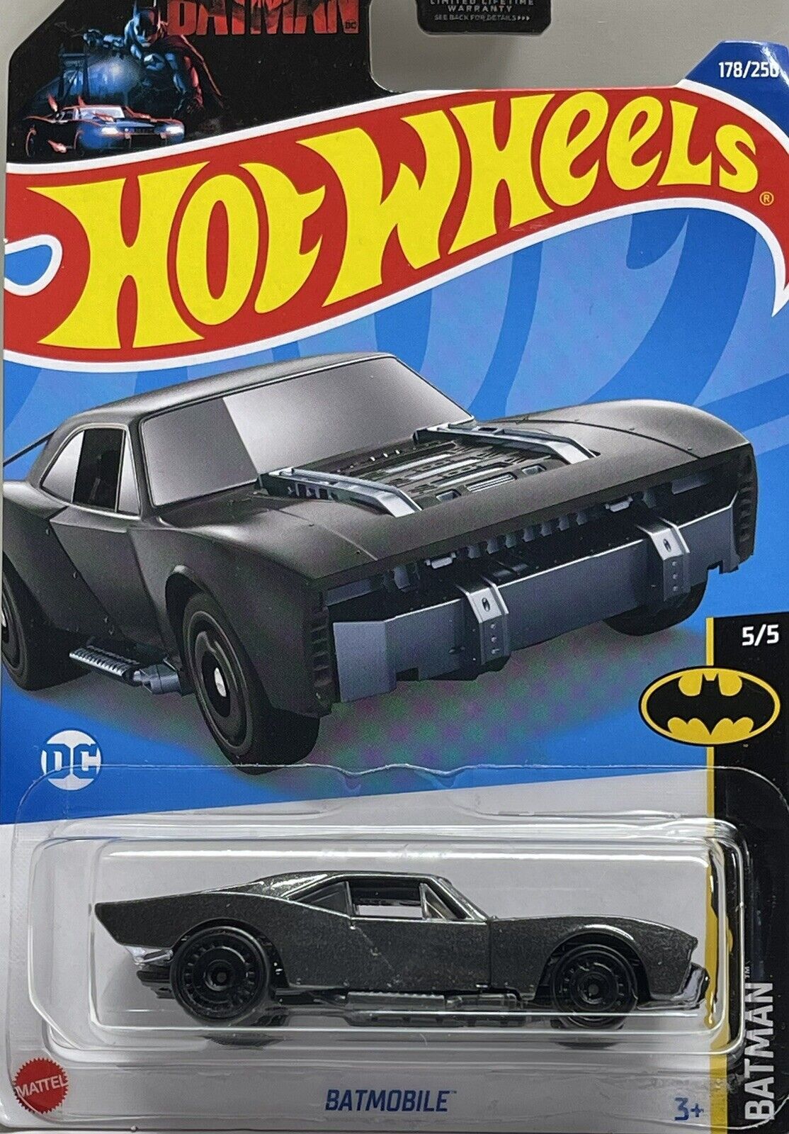 Hot Wheels Batmobile 5/5 Grey