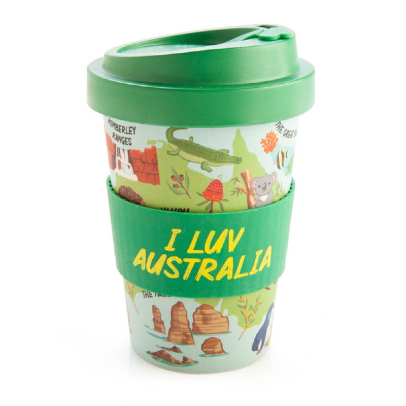 Eco-To-Go I Luv Aus Bamboo Travel Mug