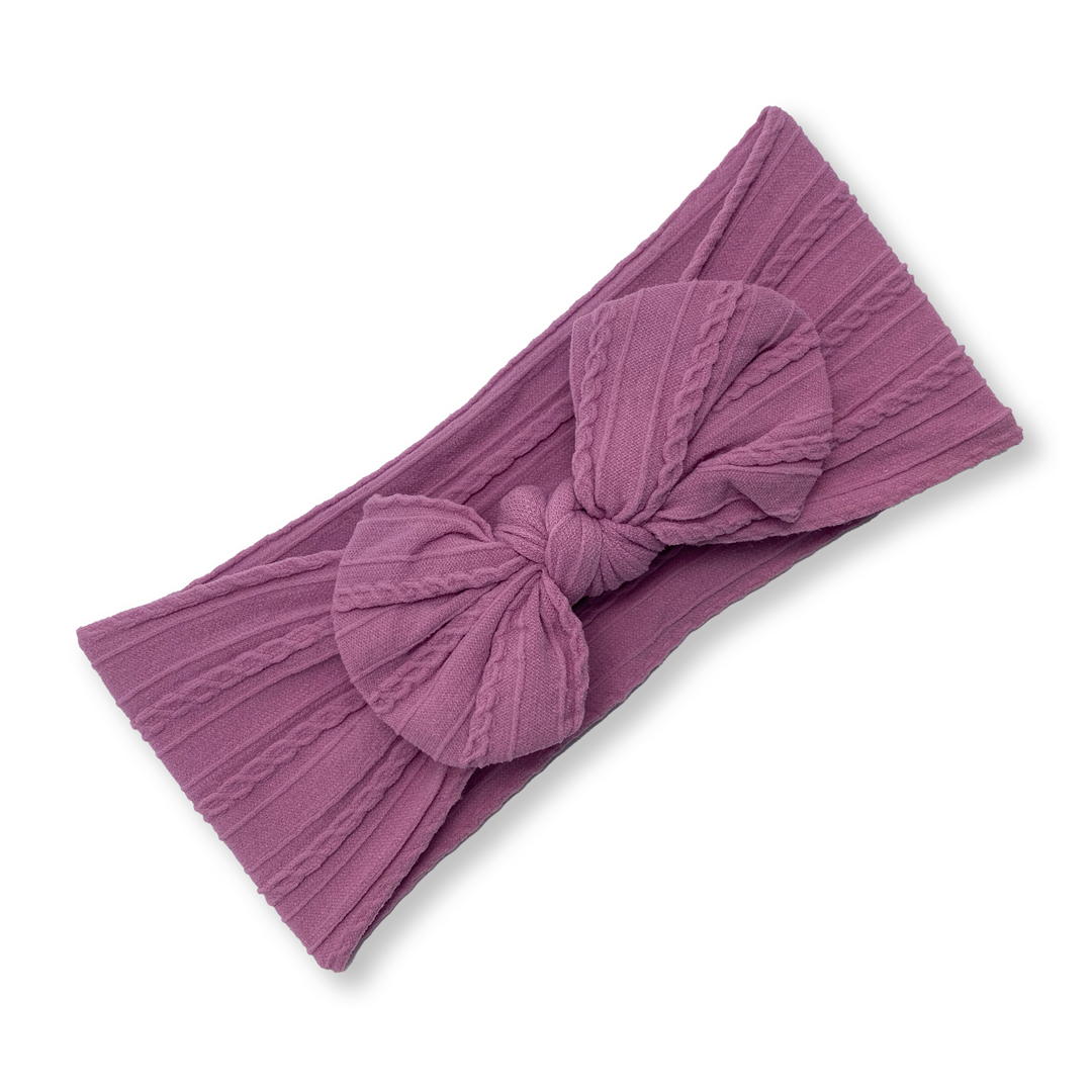 Baby Bows Dark Purple