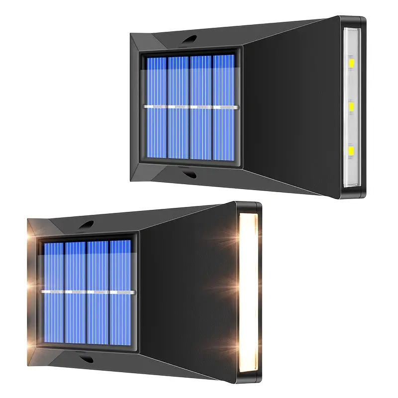 Solar Up &amp; Down Wall Light Outdoor (2 Pack)