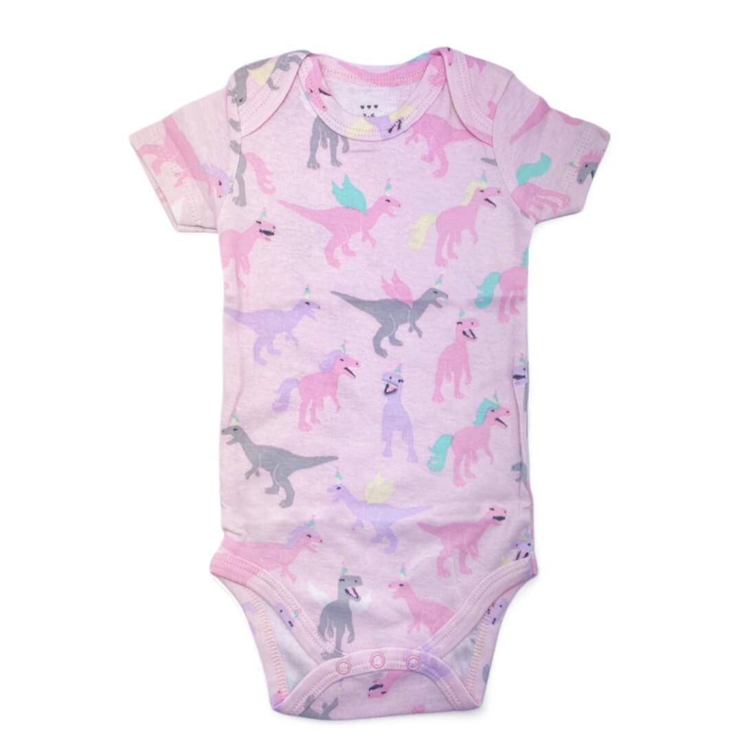 Baby Romper Pink Dinosaur