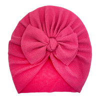 Baby Turbans Knot Bow Dark Pink