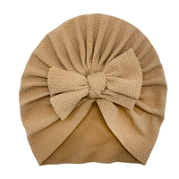 Baby Turbans Knot Bow Beige
