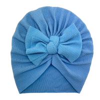 Baby Turbans Knot Bow Blue